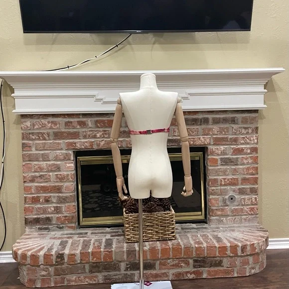 Nanette Lepore pink floral print strapless bikini top / L / Excellent condition - Picture 12 of 17